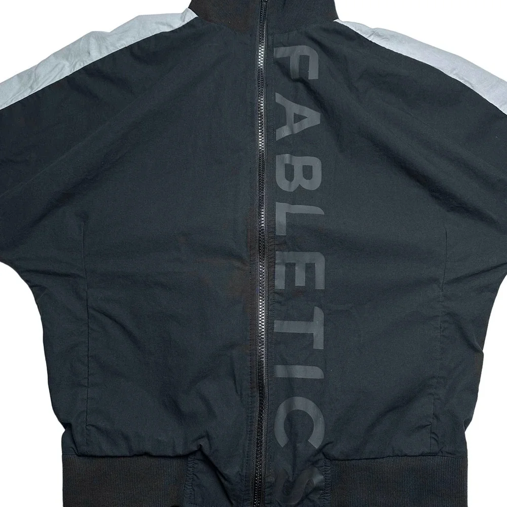 Fabletics | Women | Jayda Woven Black White Zip Up Athletic Jacket | Size Small - Picture 9 of 12
